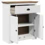 Mueble de entrada BODO blanco y marrón 80x35x90 cm by , Storage trunks - Ref: Foro24-4016867, Price: 124,64 €, Discount: %