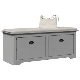 Banco de recibidor BODO gris 114x40x45 cm by , Benches for halls and storage - Ref: Foro24-4016871, Price: 121,63 €, Discount: %