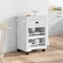 Carrito de cocina BODO blanco 67,5x45x80 cm von , Küchen- und Speisewagen - Ref: Foro24-4016878, Preis: 108,75 €, Rabatt: %