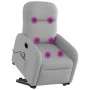 Sillón de masaje eléctrico reclinable elevable tela gris nube by , Armchairs - Ref: Foro24-3303011, Price: 336,67 €, Discount: %