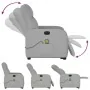 Sillón de masaje eléctrico reclinable elevable tela gris nube by , Armchairs - Ref: Foro24-3303011, Price: 336,67 €, Discount: %