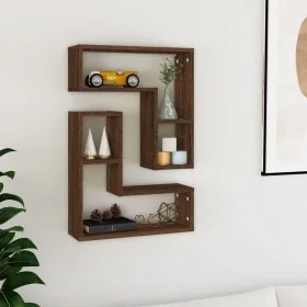 Estantes de pared 2 uds madera color roble marrón 50x15x50 cm by , Shelves and shelves - Ref: Foro24-826643, Price: 33,87 €, ...