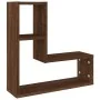 Estantes de pared 2 uds madera color roble marrón 50x15x50 cm von , Regale und Regale - Ref: Foro24-826643, Preis: 29,86 €, R...