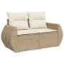 Set sofás de jardín 7 piezas y cojines ratán sintético beige de , Conjuntos de jardín - Ref: Foro24-3325845, Precio: 533,21 €...