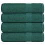 Toallas de baño 4 uds verde 100x150 cm 360 gsm 100% algodón de , Toallas - Ref: Foro24-136861, Precio: 47,66 €, Descuento: %