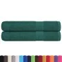 Toallas de sauna 2 uds 100% algodón verde 80x200 cm 360 gsm de , Toallas - Ref: Foro24-136863, Precio: 35,10 €, Descuento: %