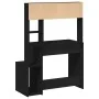 Escritorio con estantes madera contrachapada negro 100x45x140cm de , Escritorios - Ref: Foro24-860437, Precio: 103,14 €, Desc...