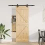 Puerta corredera con herrajes madera maciza de pino 70x210 cm by , Doors - Ref: Foro24-3332628, Price: 178,56 €, Discount: %