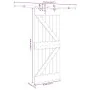 Puerta corredera con herrajes madera maciza de pino 85x210 cm von , Türen - Ref: Foro24-3332635, Preis: 201,72 €, Rabatt: %