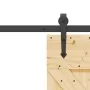 Puerta corredera con herrajes madera maciza de pino 70x210 cm de , Puertas - Ref: Foro24-3332640, Precio: 180,42 €, Descuento: %