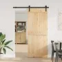 Puerta corredera con herrajes madera maciza de pino 85x210 cm de , Puertas - Ref: Foro24-3332654, Precio: 169,75 €, Descuento: %