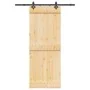 Puerta corredera con herrajes madera maciza de pino 80x210 cm de , Puertas - Ref: Foro24-3332677, Precio: 168,87 €, Descuento: %