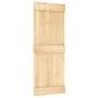 Puerta corredera con herrajes madera maciza de pino 80x210 cm de , Puertas - Ref: Foro24-3332677, Precio: 168,87 €, Descuento: %