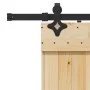 Puerta corredera con herrajes madera maciza de pino 80x210 cm de , Puertas - Ref: Foro24-3332677, Precio: 168,87 €, Descuento: %