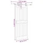 Puerta corredera con herrajes madera maciza de pino 80x210 cm de , Puertas - Ref: Foro24-3332677, Precio: 168,87 €, Descuento: %