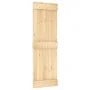 Puerta corredera con herrajes madera maciza de pino 70x210 cm de , Puertas - Ref: Foro24-3332682, Precio: 180,90 €, Descuento: %