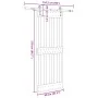 Puerta corredera con herrajes madera maciza de pino 80x210 cm von , Türen - Ref: Foro24-3332689, Preis: 173,71 €, Rabatt: %