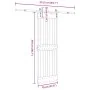 Puerta corredera con herrajes madera maciza de pino 70x210 cm by , Doors - Ref: Foro24-3332694, Price: 179,19 €, Discount: %