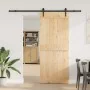 Puerta corredera con herrajes madera maciza de pino 85x210 cm de , Puertas - Ref: Foro24-3332696, Precio: 179,18 €, Descuento: %