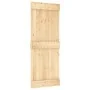 Puerta corredera con herrajes madera maciza de pino 85x210 cm de , Puertas - Ref: Foro24-3332696, Precio: 179,18 €, Descuento: %