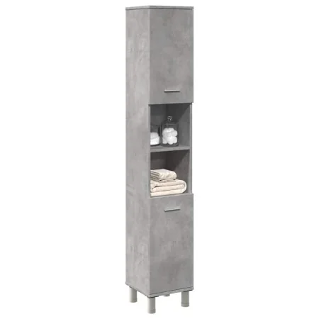 Armario de baño contrachapada gris hormigón 30x30x179 cm von , Badezimmermöbel - Ref: Foro24-856139, Preis: 74,25 €, Rabatt: %
