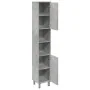 Armario de baño contrachapada gris hormigón 30x30x179 cm von , Badezimmermöbel - Ref: Foro24-856139, Preis: 74,25 €, Rabatt: %