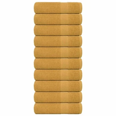 Toallas de baño 10 uds oro 100x150 cm 360 gsm 100% algodón de , Toallas - Ref: Foro24-136814, Precio: 100,36 €, Descuento: %