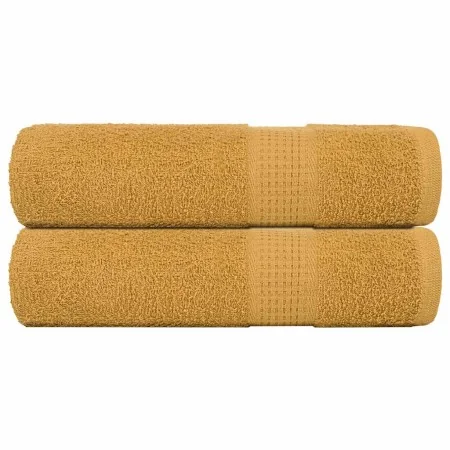 Toallas de ducha 2 uds 100% algodón oro 70x140 cm 360 gsm by , Towels - Ref: Foro24-136809, Price: 21,95 €, Discount: %