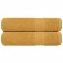 Toallas de ducha 2 uds 100% algodón oro 70x140 cm 360 gsm by , Towels - Ref: Foro24-136809, Price: 21,95 €, Discount: %