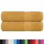 Toallas de ducha 2 uds 100% algodón oro 70x140 cm 360 gsm by , Towels - Ref: Foro24-136809, Price: 21,95 €, Discount: %