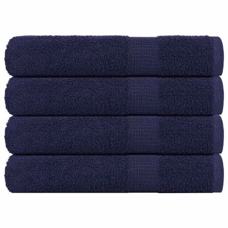 Toallas de sauna 4uds 100% algodón azul marino 80x200cm 360 gsm de , Toallas - Ref: Foro24-136792, Precio: 49,92 €, Descuento: %