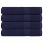 Toallas de sauna 4uds 100% algodón azul marino 80x200cm 360 gsm de , Toallas - Ref: Foro24-136792, Precio: 49,92 €, Descuento: %