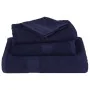 Toallas de sauna 4uds 100% algodón azul marino 80x200cm 360 gsm de , Toallas - Ref: Foro24-136792, Precio: 49,92 €, Descuento: %