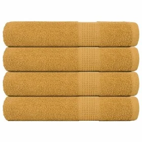Toallas de sauna 4 uds 100% algodón oro 80x200 cm 360 gsm by , Towels - Ref: Foro24-136816, Price: 47,92 €, Discount: %