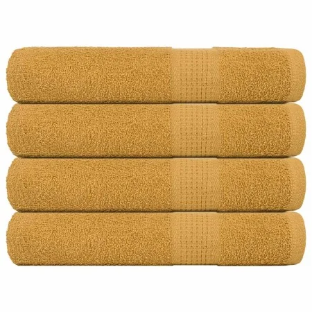 Toallas de sauna 4 uds 100% algodón oro 80x200 cm 360 gsm by , Towels - Ref: Foro24-136816, Price: 47,92 €, Discount: %