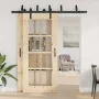 Kit de herrajes para puertas correderas acero negro 200 cm by , Door items - Ref: Foro24-3295722, Price: 132,85 €, Discount: %