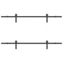 Kit de herrajes para puertas correderas acero negro 200 cm by , Door items - Ref: Foro24-3295722, Price: 132,85 €, Discount: %