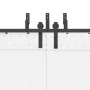 Kit de herrajes para puertas correderas acero negro 200 cm by , Door items - Ref: Foro24-3295722, Price: 132,85 €, Discount: %