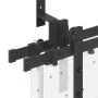 Kit de herrajes para puertas correderas acero negro 200 cm by , Door items - Ref: Foro24-3295722, Price: 132,85 €, Discount: %
