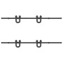 Kit de herrajes para puertas correderas acero negro 200 cm by , Door items - Ref: Foro24-3295734, Price: 124,71 €, Discount: %