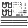 Kit de herrajes para puertas correderas acero negro 200 cm by , Door items - Ref: Foro24-3295734, Price: 124,71 €, Discount: %