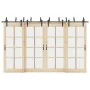 Kit de herrajes para puertas correderas acero negro 366 cm by , Door items - Ref: Foro24-3295741, Price: 231,62 €, Discount: %