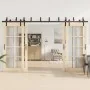 Kit de herrajes para puertas correderas acero negro 366 cm by , Door items - Ref: Foro24-3295741, Price: 231,62 €, Discount: %