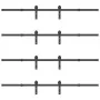 Kit de herrajes para puertas correderas acero negro 366 cm by , Door items - Ref: Foro24-3295741, Price: 231,62 €, Discount: %