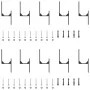 Kit de herrajes para puertas correderas acero negro 366 cm by , Door items - Ref: Foro24-3295741, Price: 231,62 €, Discount: %