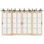Kit de herrajes para puertas correderas acero negro 366 cm by , Door items - Ref: Foro24-3295757, Price: 197,12 €, Discount: %