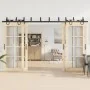 Kit de herrajes para puertas correderas acero negro 366 cm by , Door items - Ref: Foro24-3295757, Price: 197,12 €, Discount: %