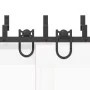 Kit de herrajes para puertas correderas acero negro 366 cm by , Door items - Ref: Foro24-3295757, Price: 197,12 €, Discount: %
