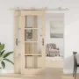 Kit de herrajes para puerta corredera 200 cm acero plateado de , Artículos para puertas - Ref: Foro24-3295760, Precio: 222,39...
