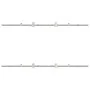 Kit de herrajes para puerta corredera 200 cm acero plateado de , Artículos para puertas - Ref: Foro24-3295760, Precio: 222,39...